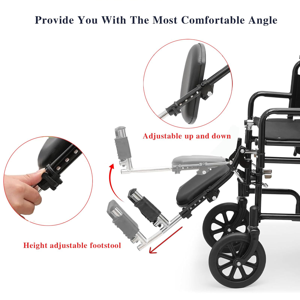 Wheelchair Leg Rest Foot Rest 1 Pair G79304