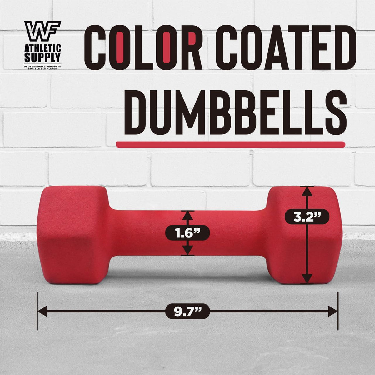 Neoprene Dumbbells Hand Weights with Non-Slip Grip C49845