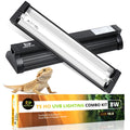8W 10.0 UVB Reptile Light Fixture Combo Kit with Terrarium Hood X81769