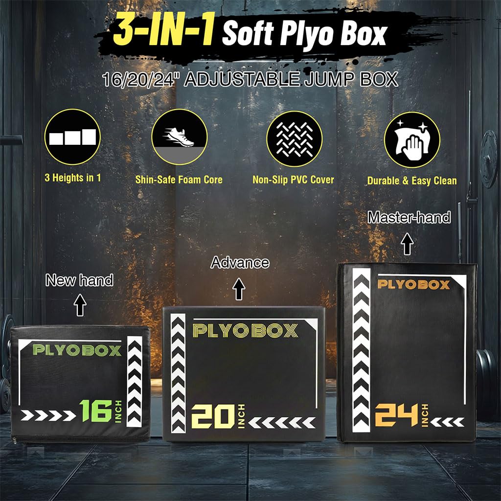 3-in-1 Plyometric Jump Box J40101