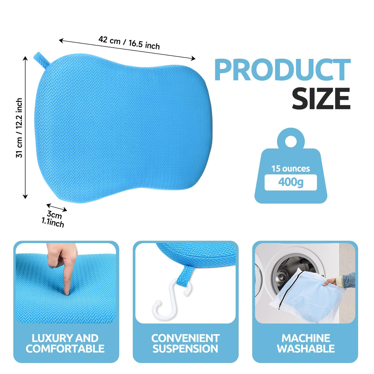 Shower Seat Cushion with Hook D89653