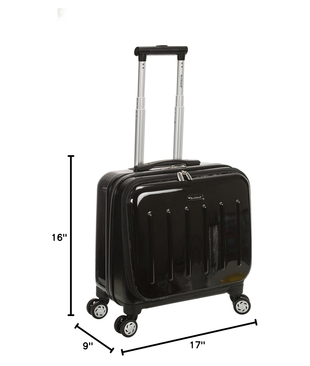 Hardside Rolling Computer Case, Carry-On, Black G5457