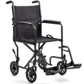 Compact Lightweight Steel Transport Wheelchair with 19in Seat Q5161