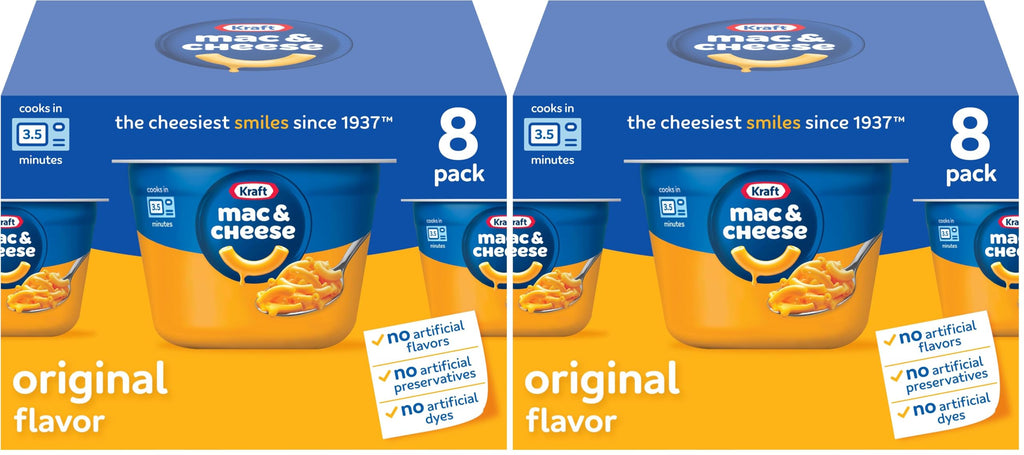 Microwavable Macaroni and Cheese Cups 8 ct G774045