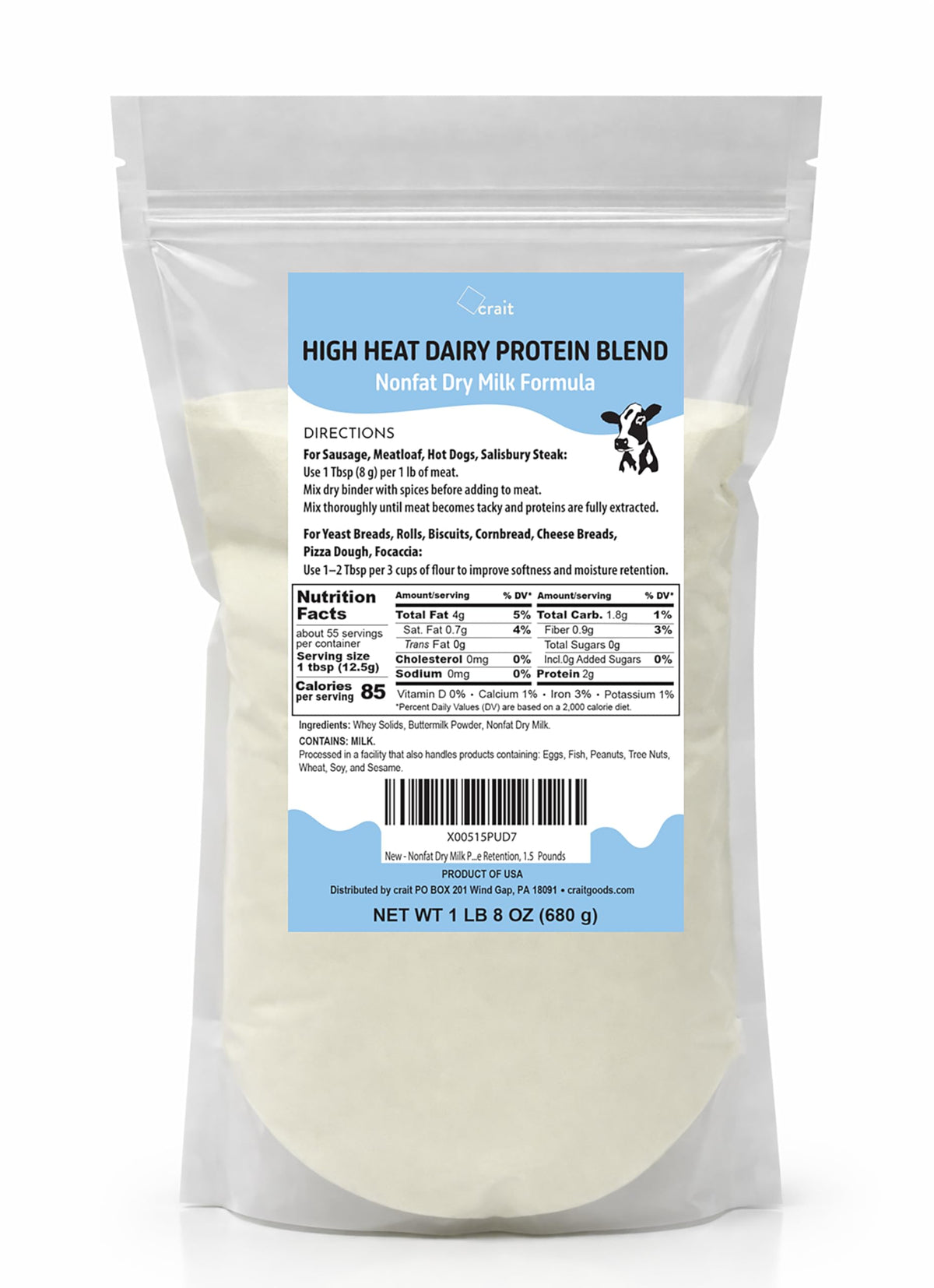 Nonfat Dry Milk Powder 1.5 Pounds S18471