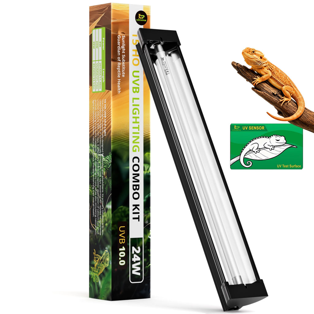 24W 22'' UVB Reptile Light Fixture Combo Kit Y129