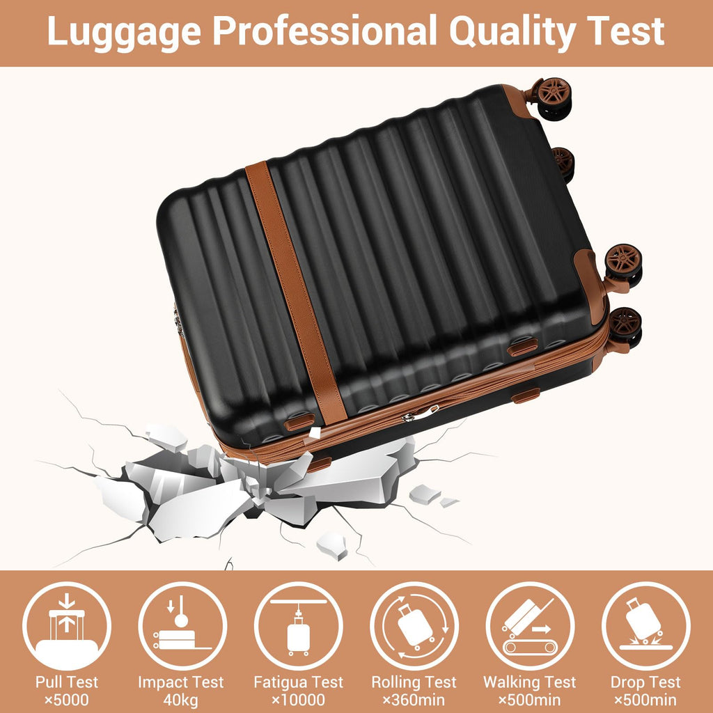 Black 20in Expandable Hardshell Carry-On Y90981