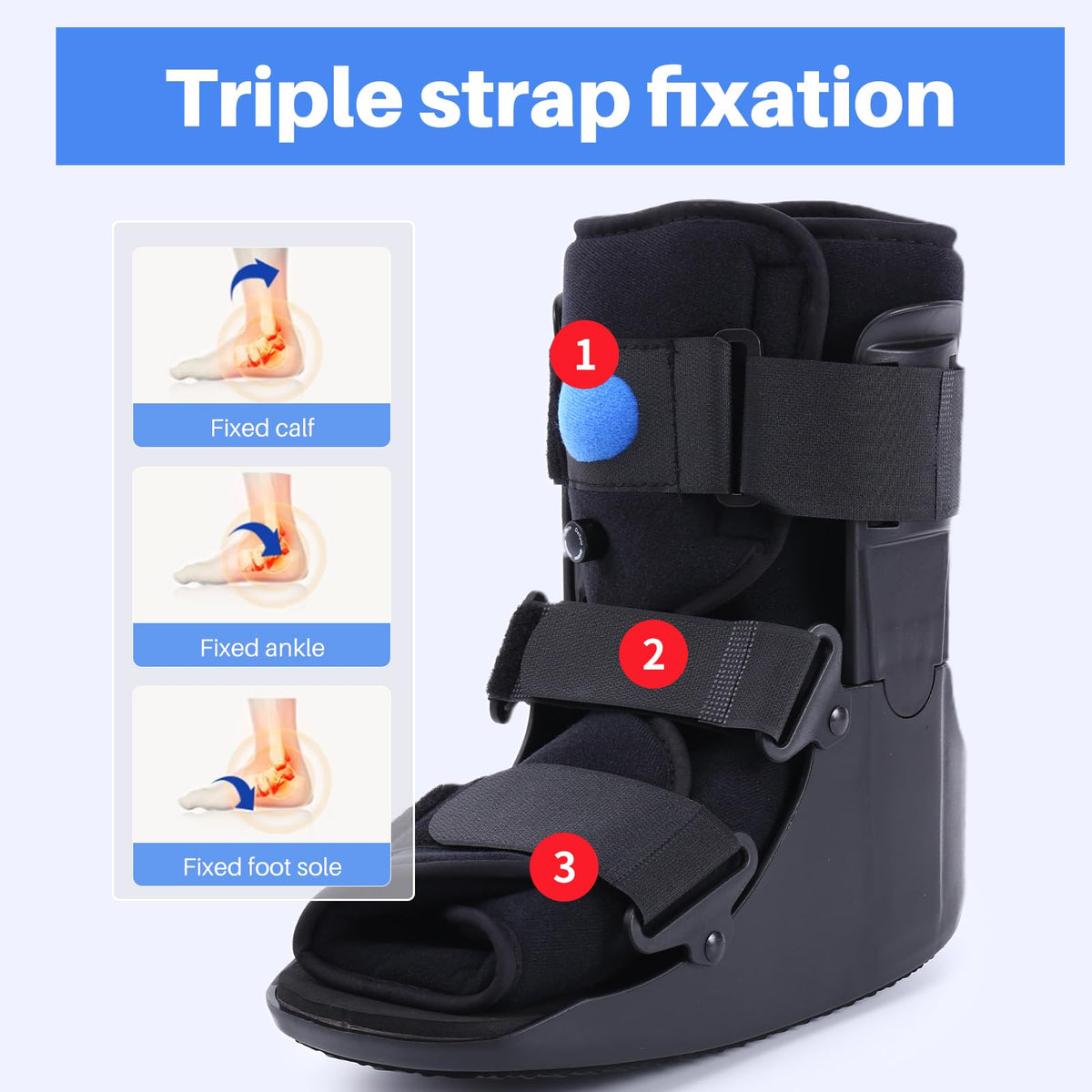 Black Medium Inflatable Walking Boot C580768