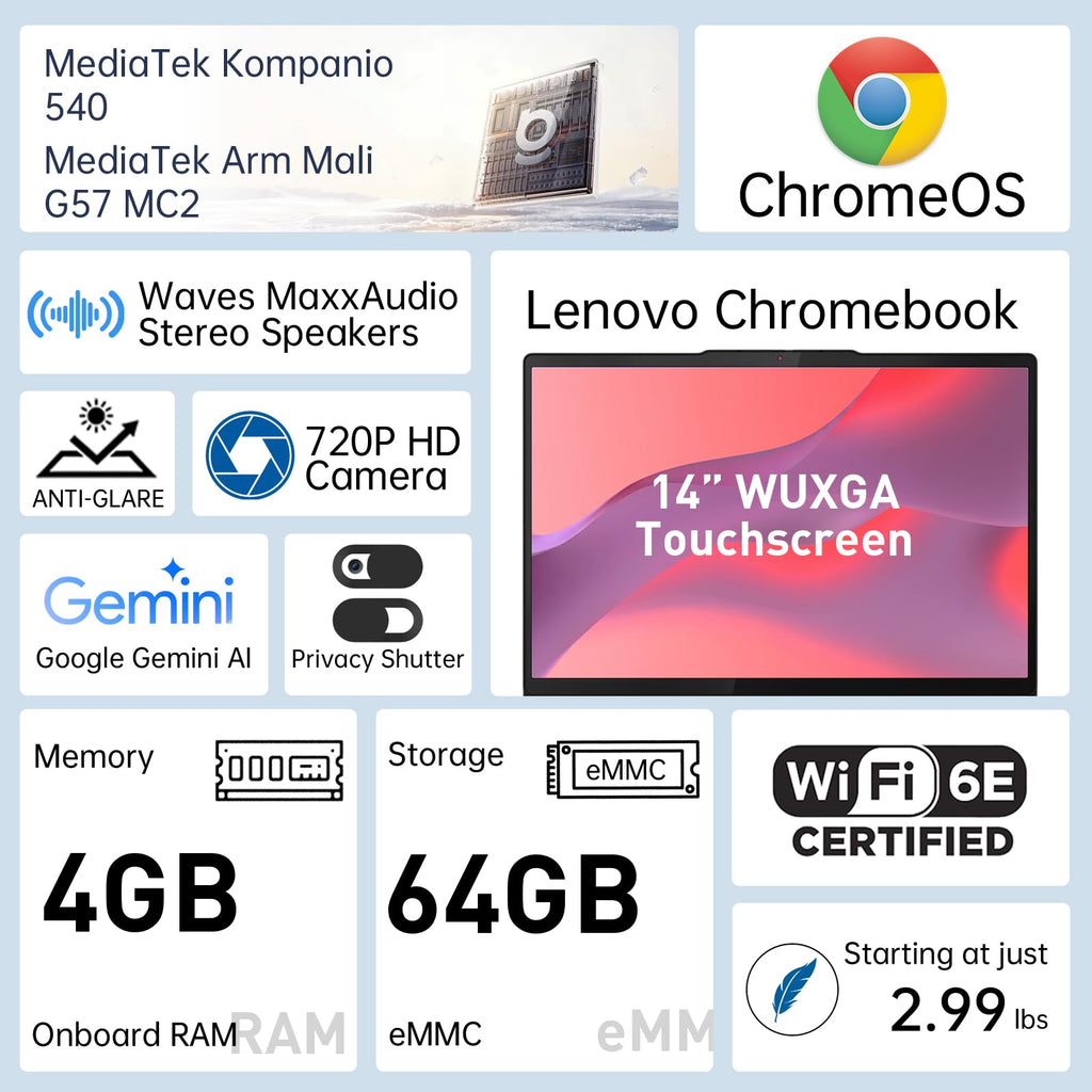 14" WUXGA Touchscreen Chromebook X709