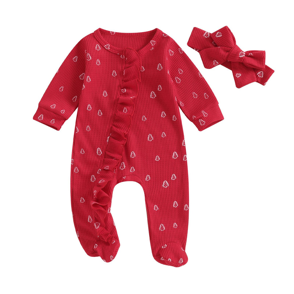 Baby 3 6 Months Girl Ribbed Long Sleeve Romper One Piece R916