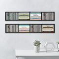 Black 2 Pack Wall Mount CD DVD Storage Shelf Y527