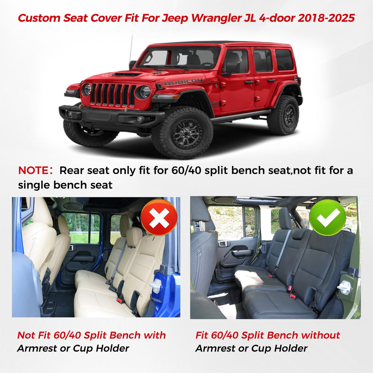 Seat Covers 4 Door Without Rear Cupholder F23315