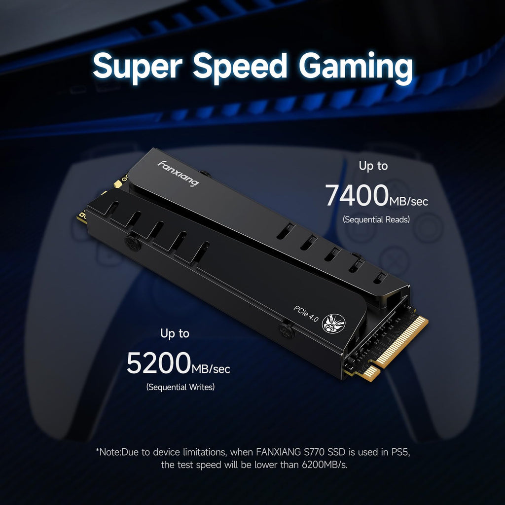 1TB NVMe M.2 SSD with Heatsink and DRAM H707126