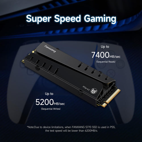1TB NVMe M.2 SSD with Heatsink and DRAM H707126
