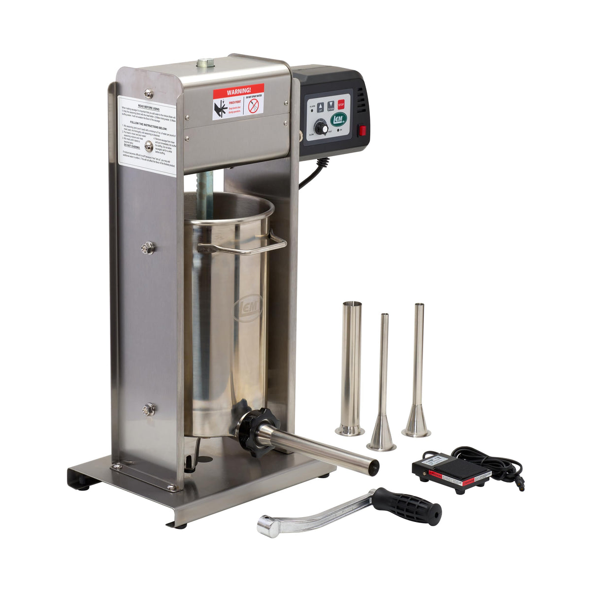 20 lb Stainless Steel Motorized Sausage Stuffer K68646