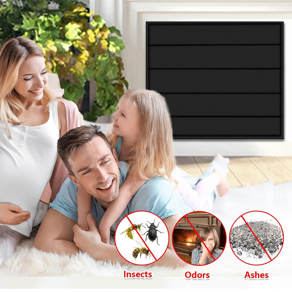 Magnetic Fireplace Cover 39"x32" Draft Stopper I8100