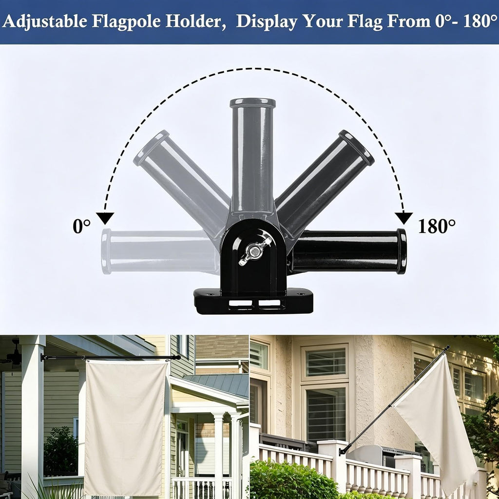 Flag Pole Holder Aluminum Alloy Bracket R72157