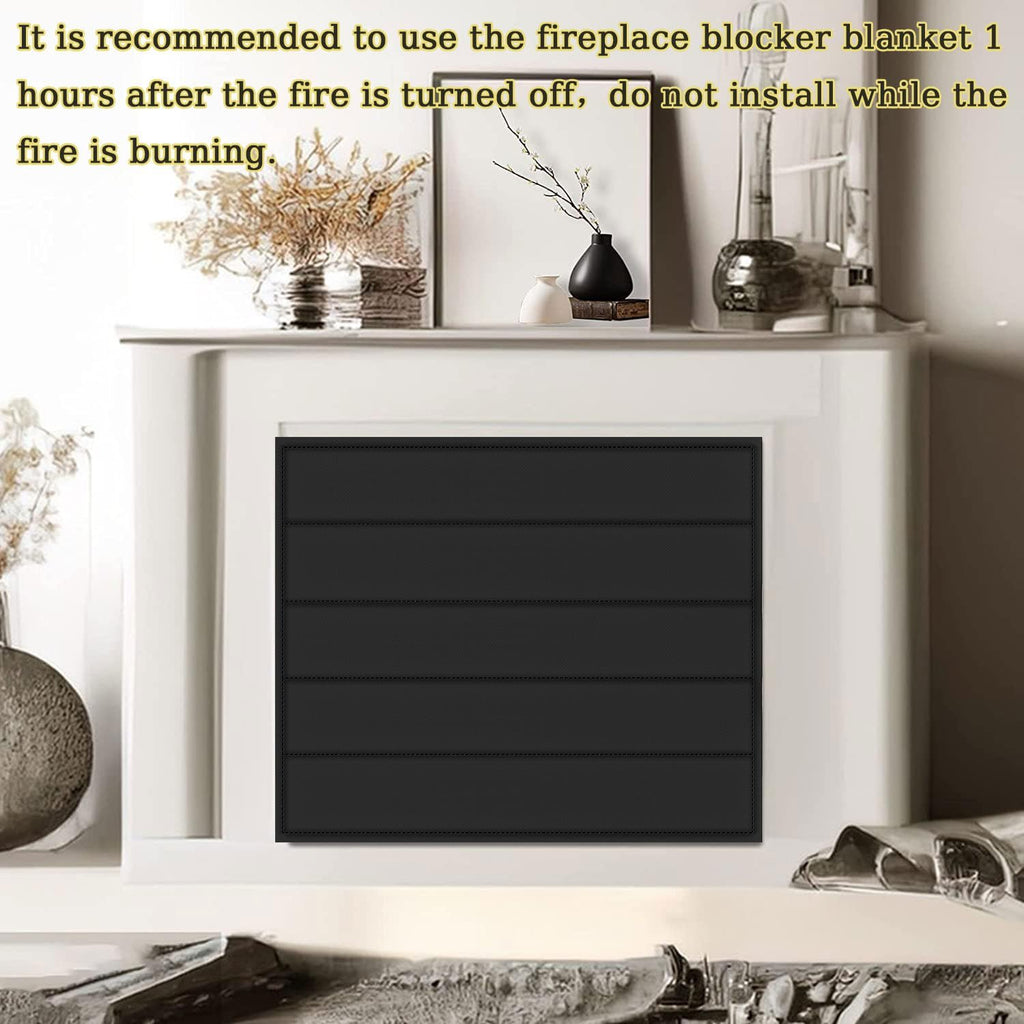 Magnetic Fireplace Cover 39"x32" Draft Stopper I8100