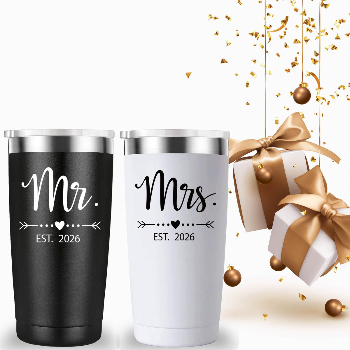 20 oz Black & White Tumbler Z2504