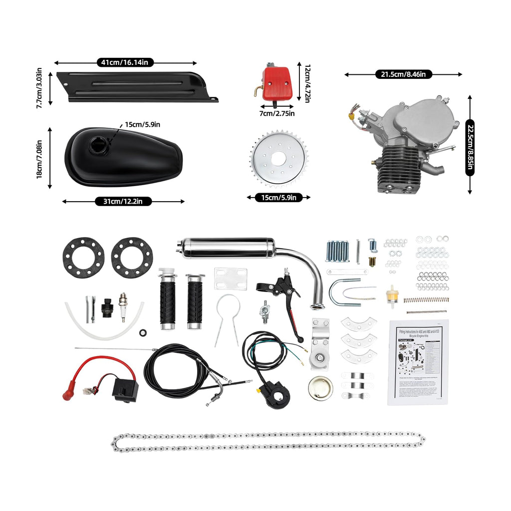 2 Stroke 100cc Bicycle Engine Kit S881