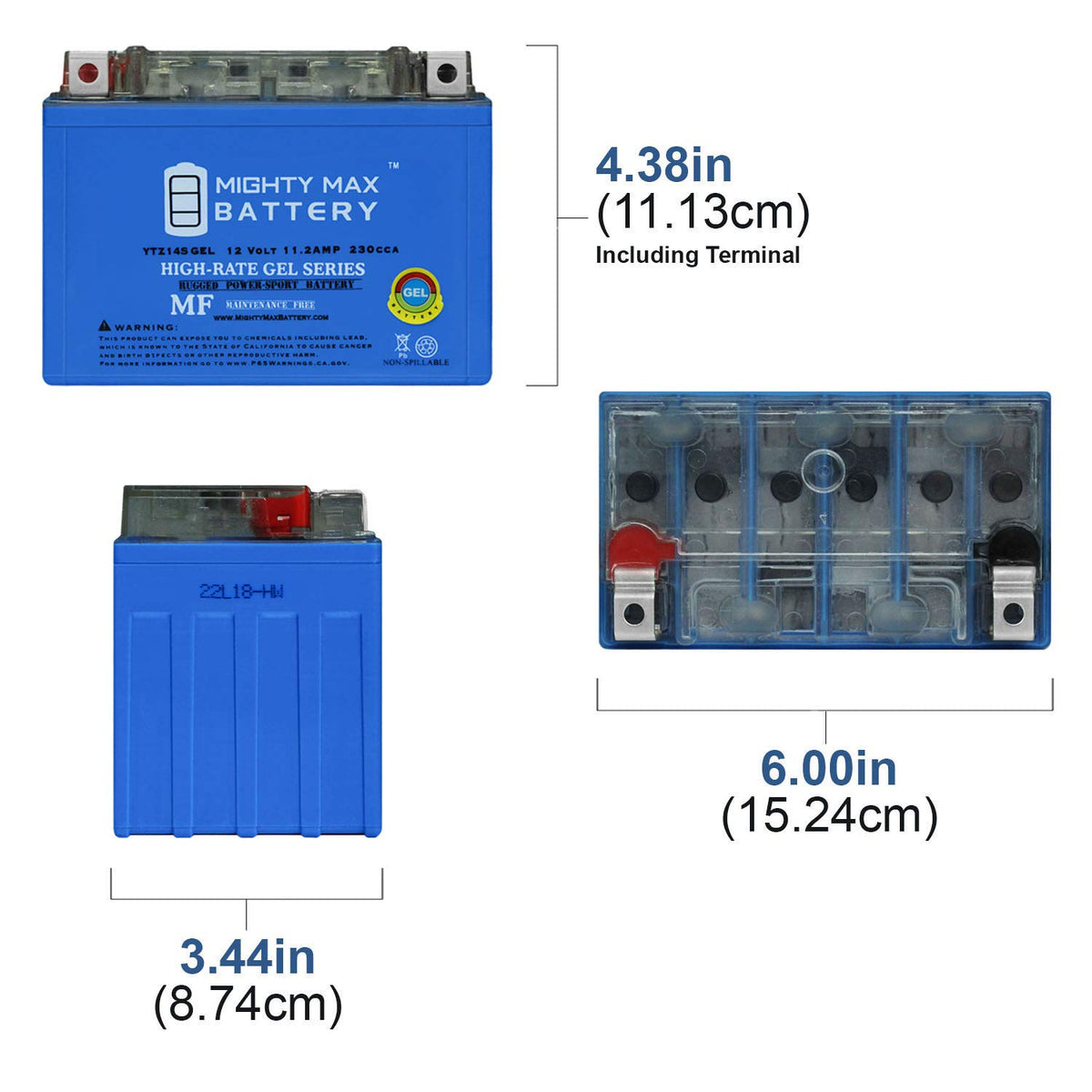 YTZ14S 230CCA GEL Battery N353116