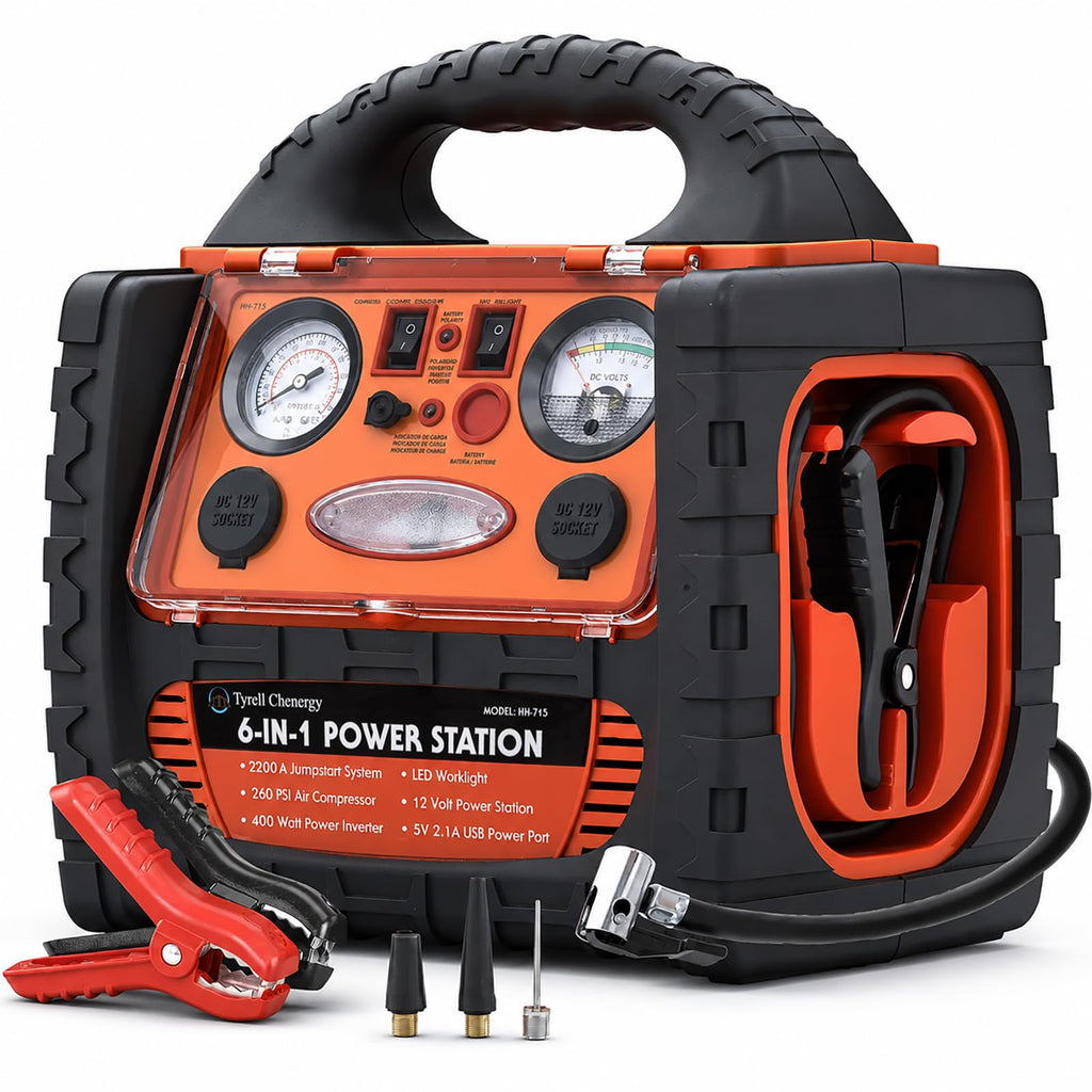 2200 Amp Car Jump Starter with Air Compressor M314
