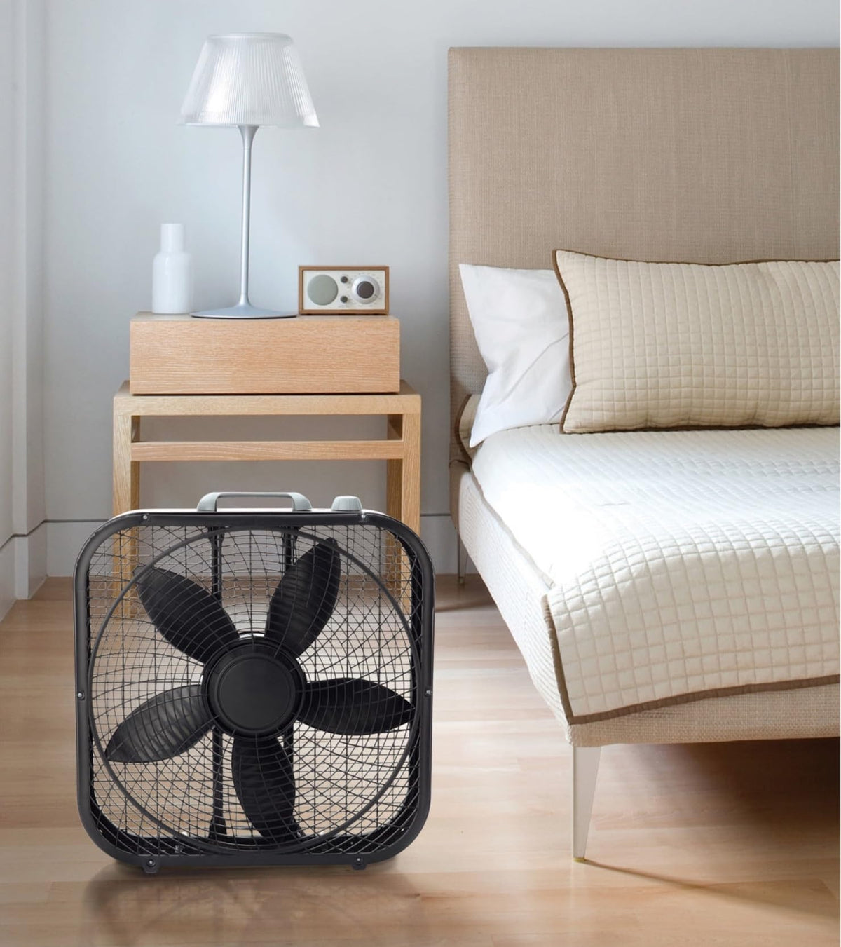 20" Weather Resistant Box Fan, 3-Speeds, Black Y7942