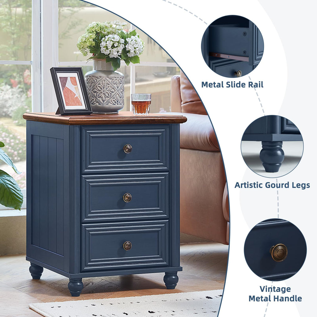 18" Night Stand with 3 Drawers P2583