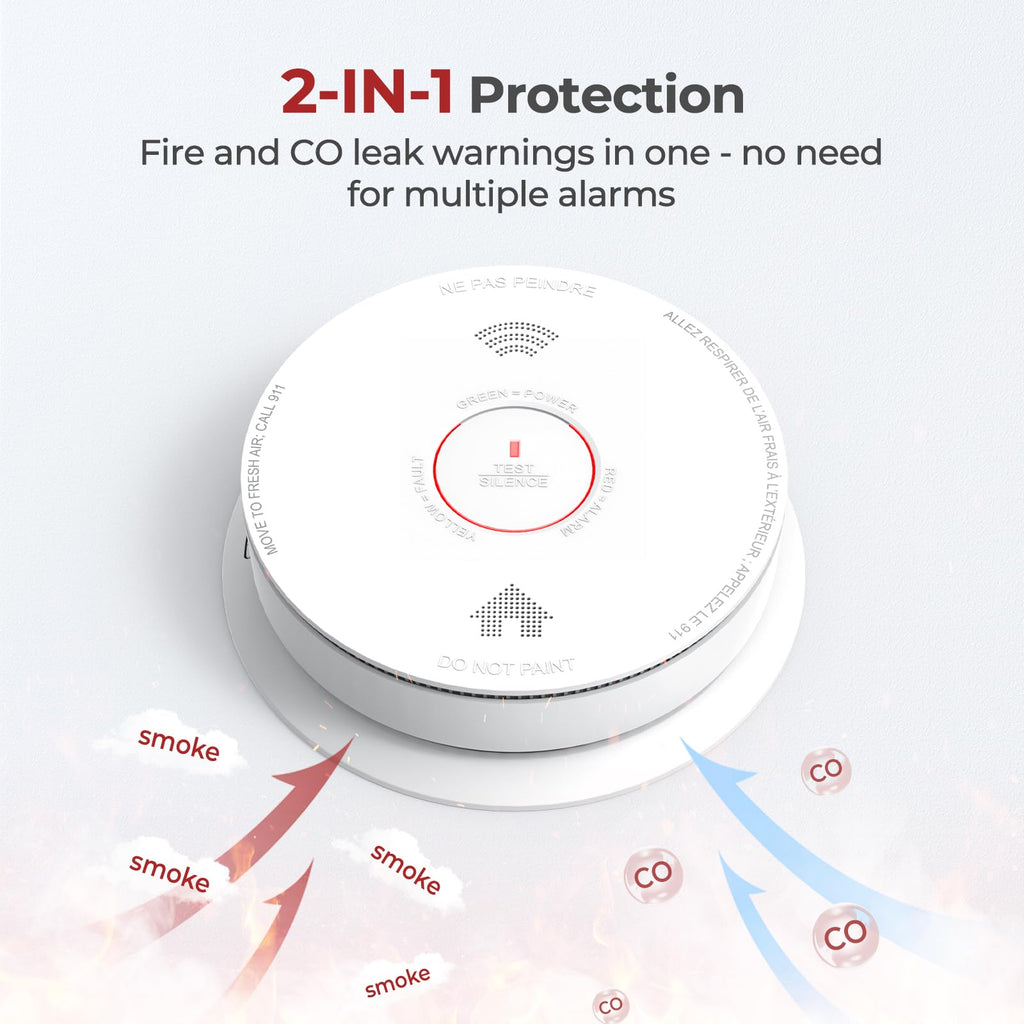 Smoke and Carbon Monoxide Detector Combo 1 Pack Z63002