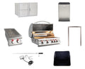 32” Built-in Gas Grill, Double Side Burner, Door & Two Drawers Combo, 20” Refrigerator M71937