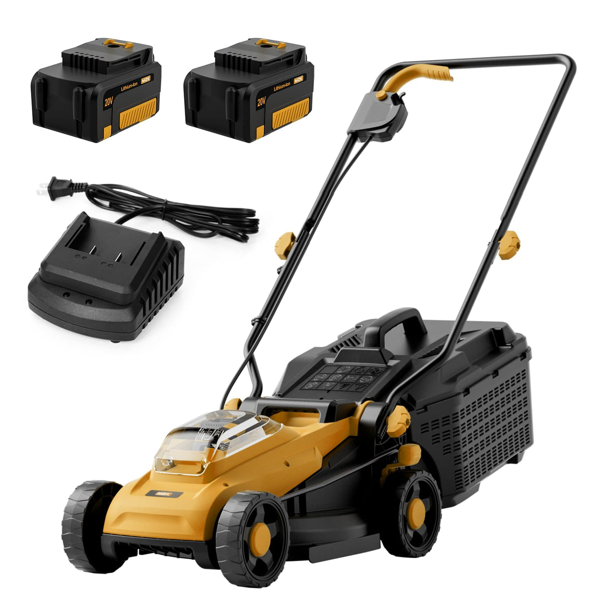 12 Inch Cordless Electric Push Mower with Height Adjustment T734