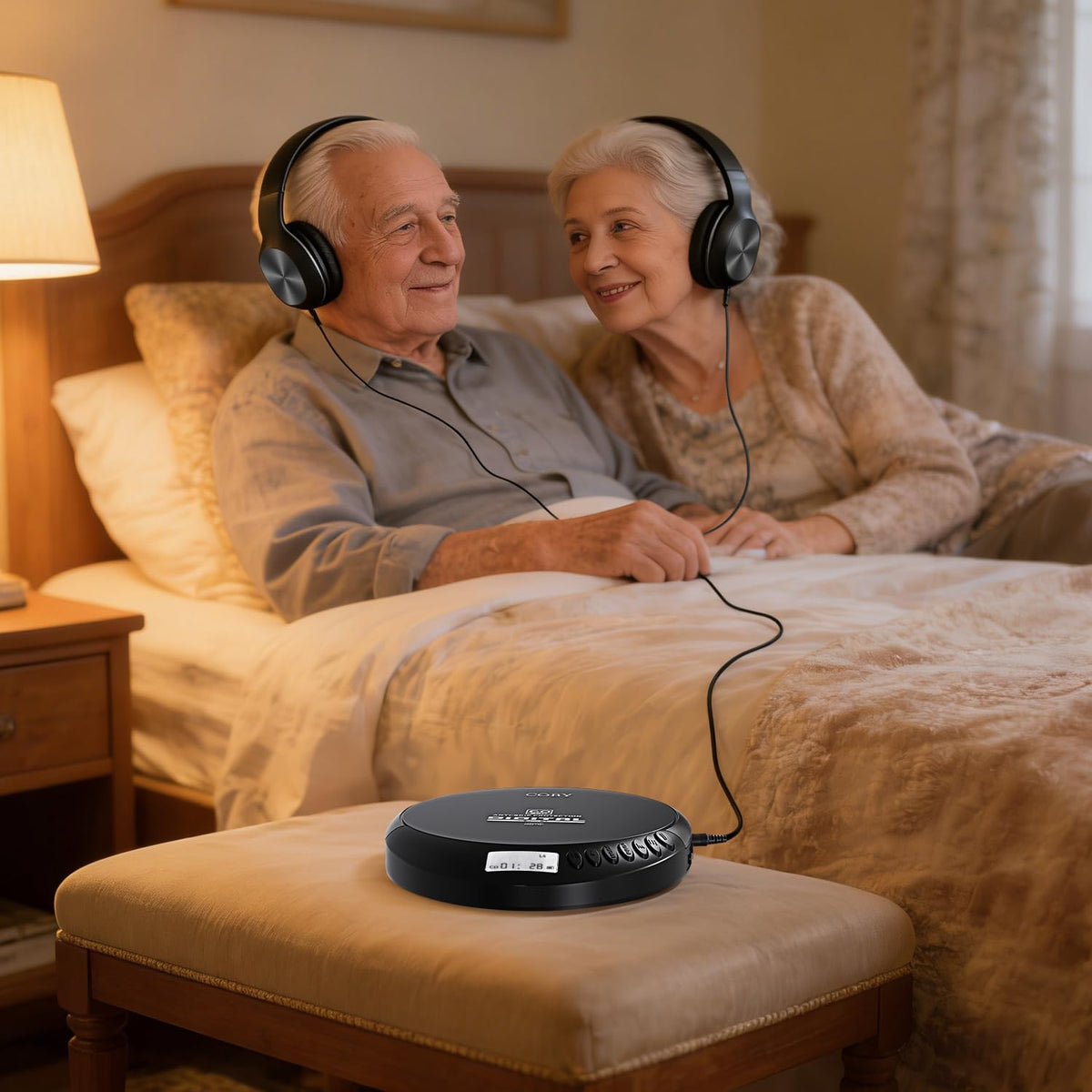 Portable CD Player with Headphones, FM Radio, Black G830