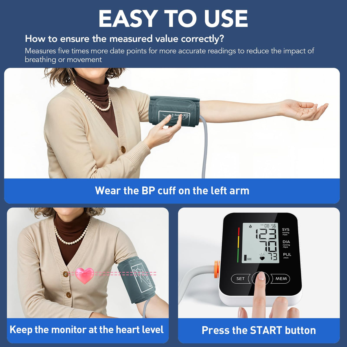 Upper Arm Blood Pressure Monitor V441705