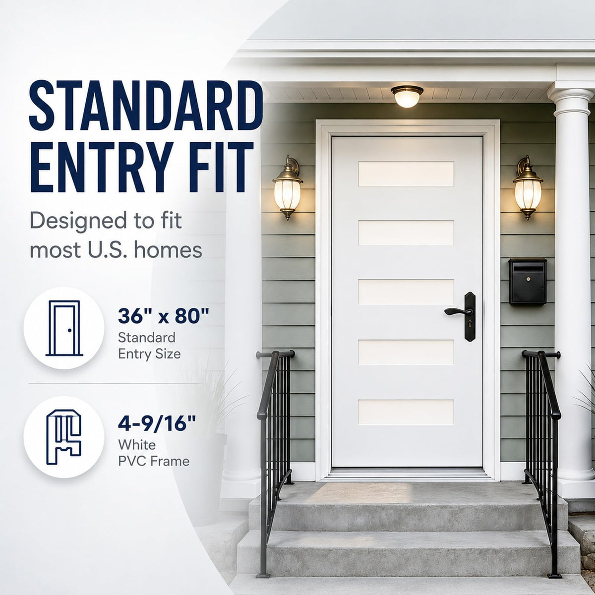 36"x80" Fiberglass Entry Door A72538