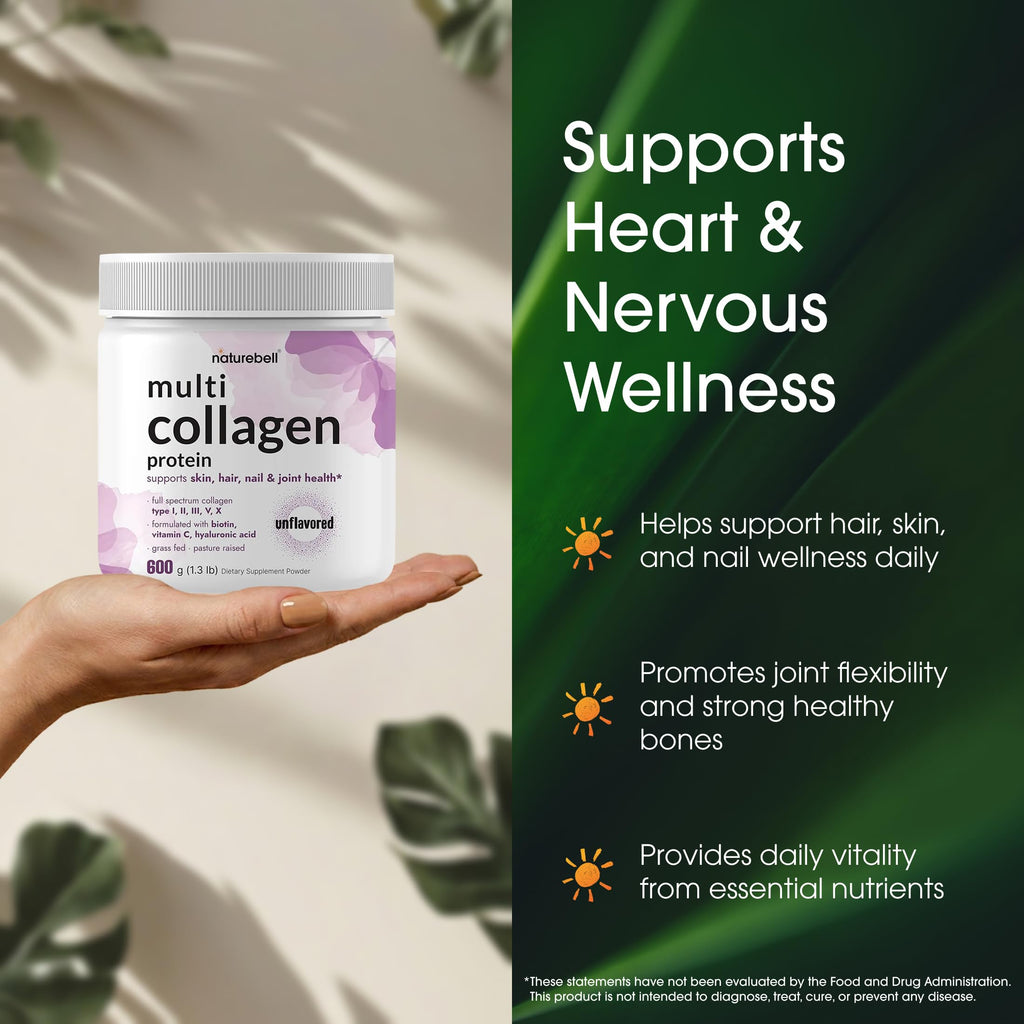 Hydrolyzed Collagen Peptides Protein Powder 600g Unflavored A6242