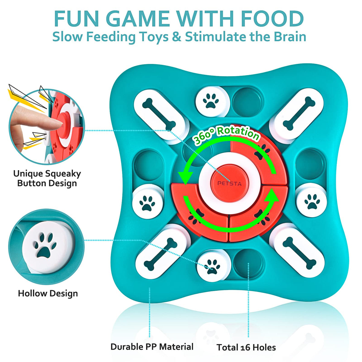 Dog Puzzle Treat Dispensing Toys B382