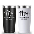 20 oz Black & White Tumbler Z2504