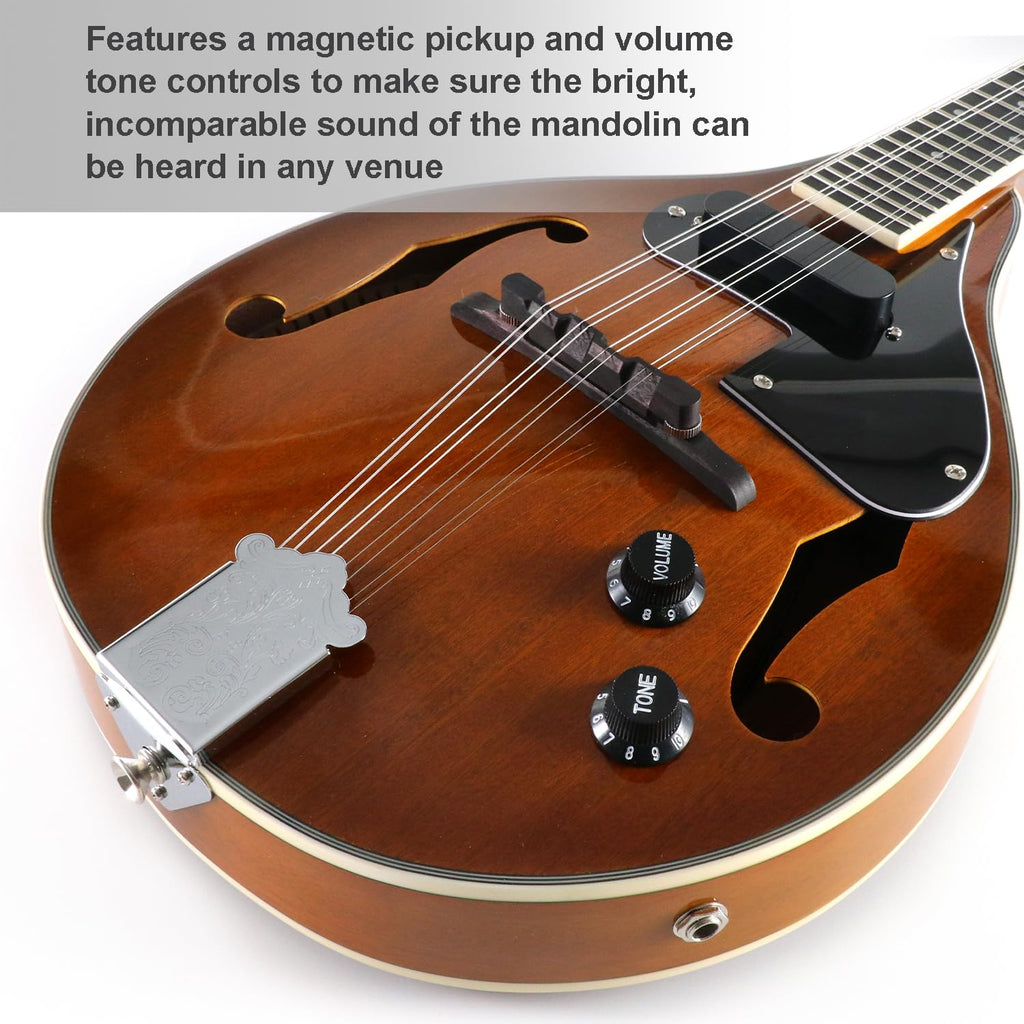 8 String Acoustic-Electric Mandolin Instrument with Pickup P631