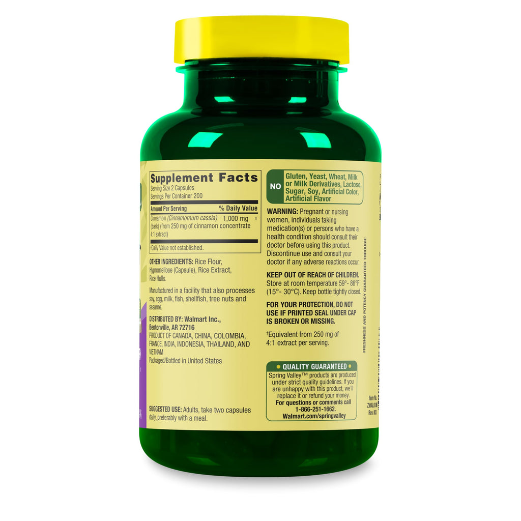 Cinnamon 1000 mg 400 Count Dietary Supplement T1743