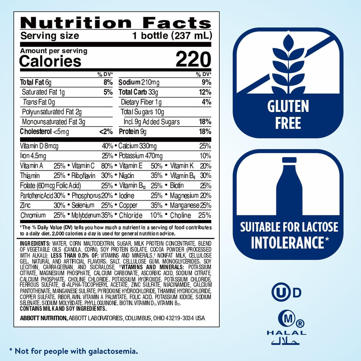 Milk Chocolate Nutrition Shake 16 Pack K315858
