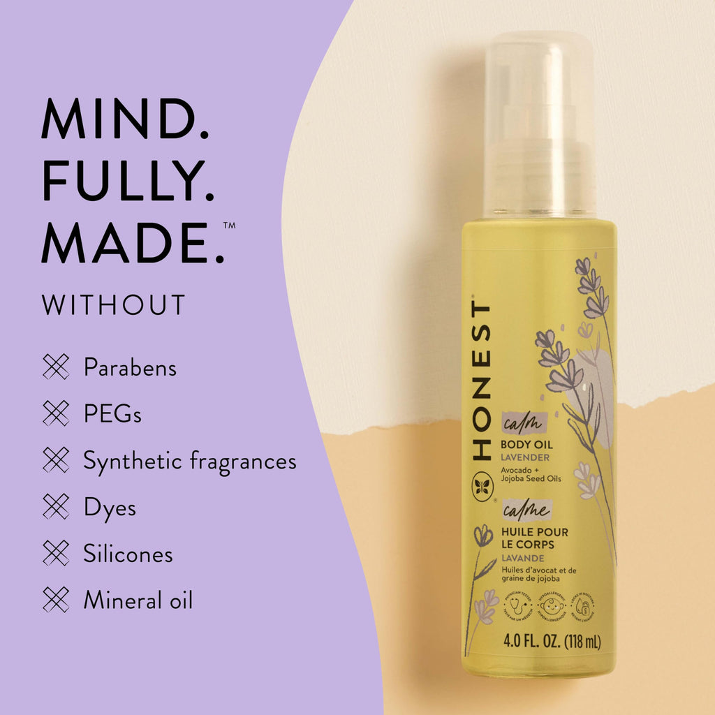 Hypoallergenic Lavender Infused Body Oil 4.0 fl oz C8941