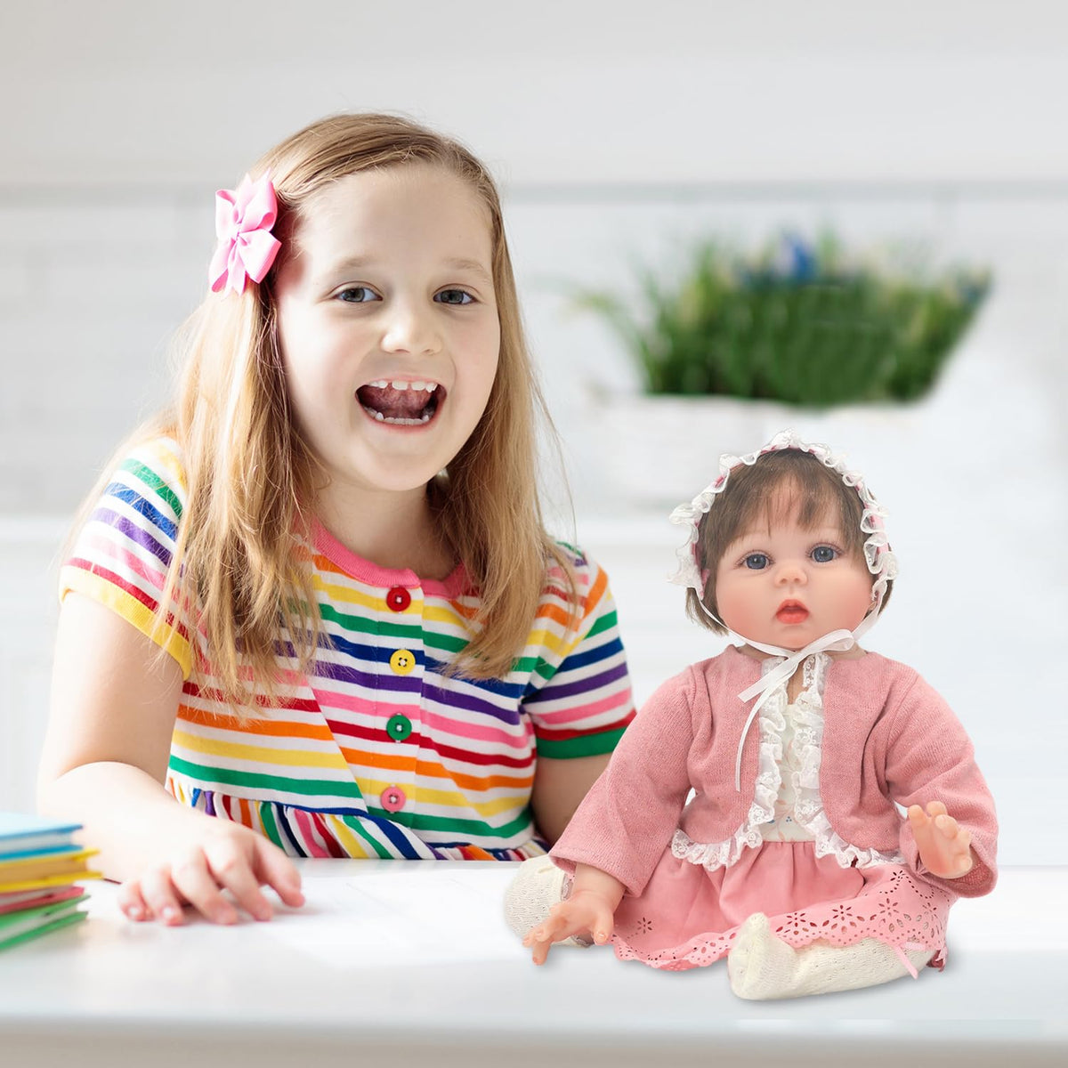 20-22 Inch Reborn Baby Doll Clothes & Accessories Set I9882