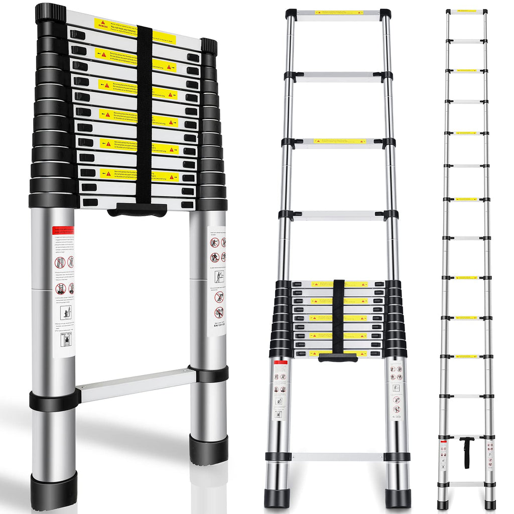 16.5FT Aluminum Telescoping Ladder 330 lbs V516