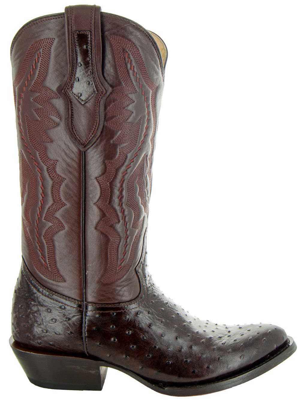 Ostrich Print Western Cowboy Boots Q97129