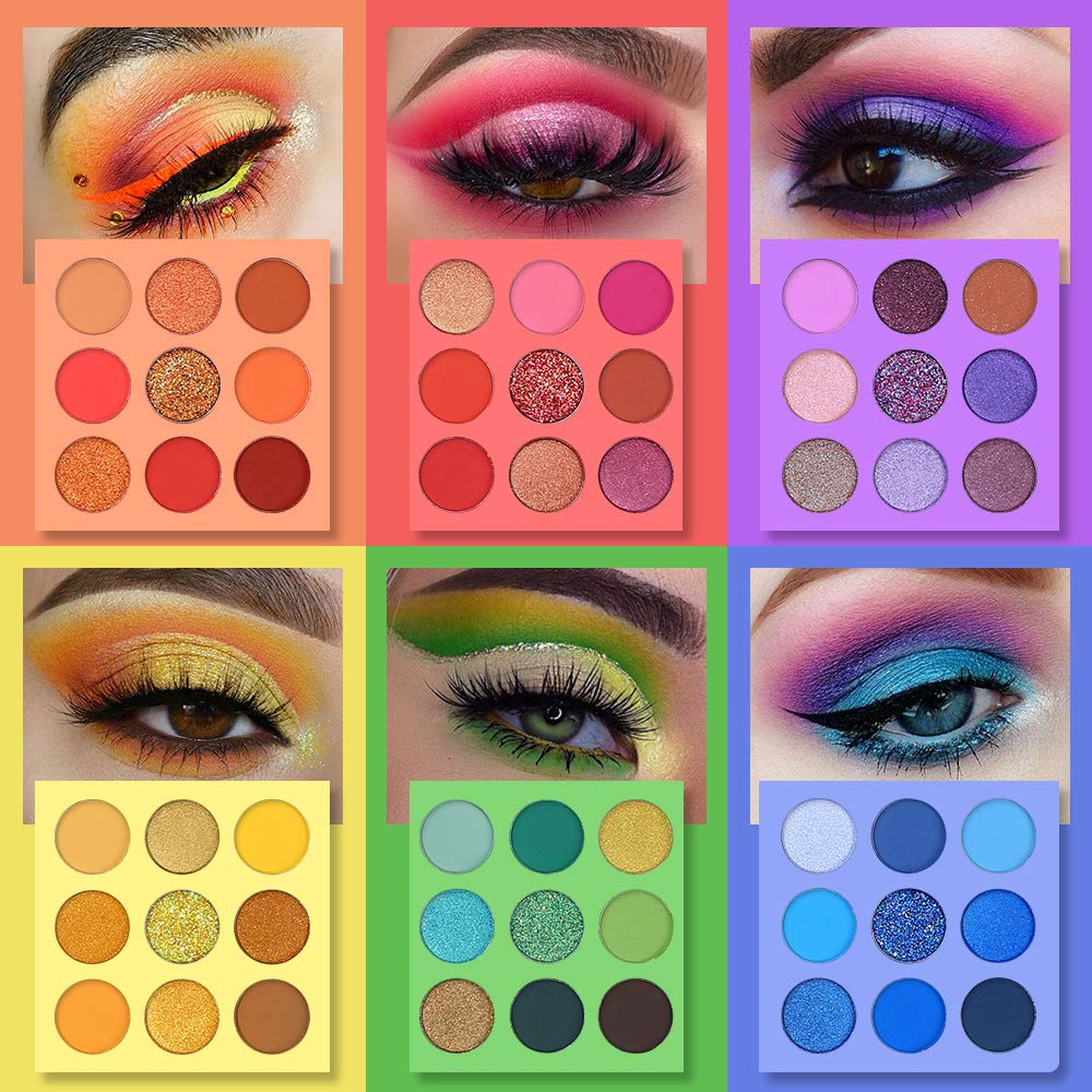 54 Colors Matte Shimmer Glitter Eyeshadow Palette W8858