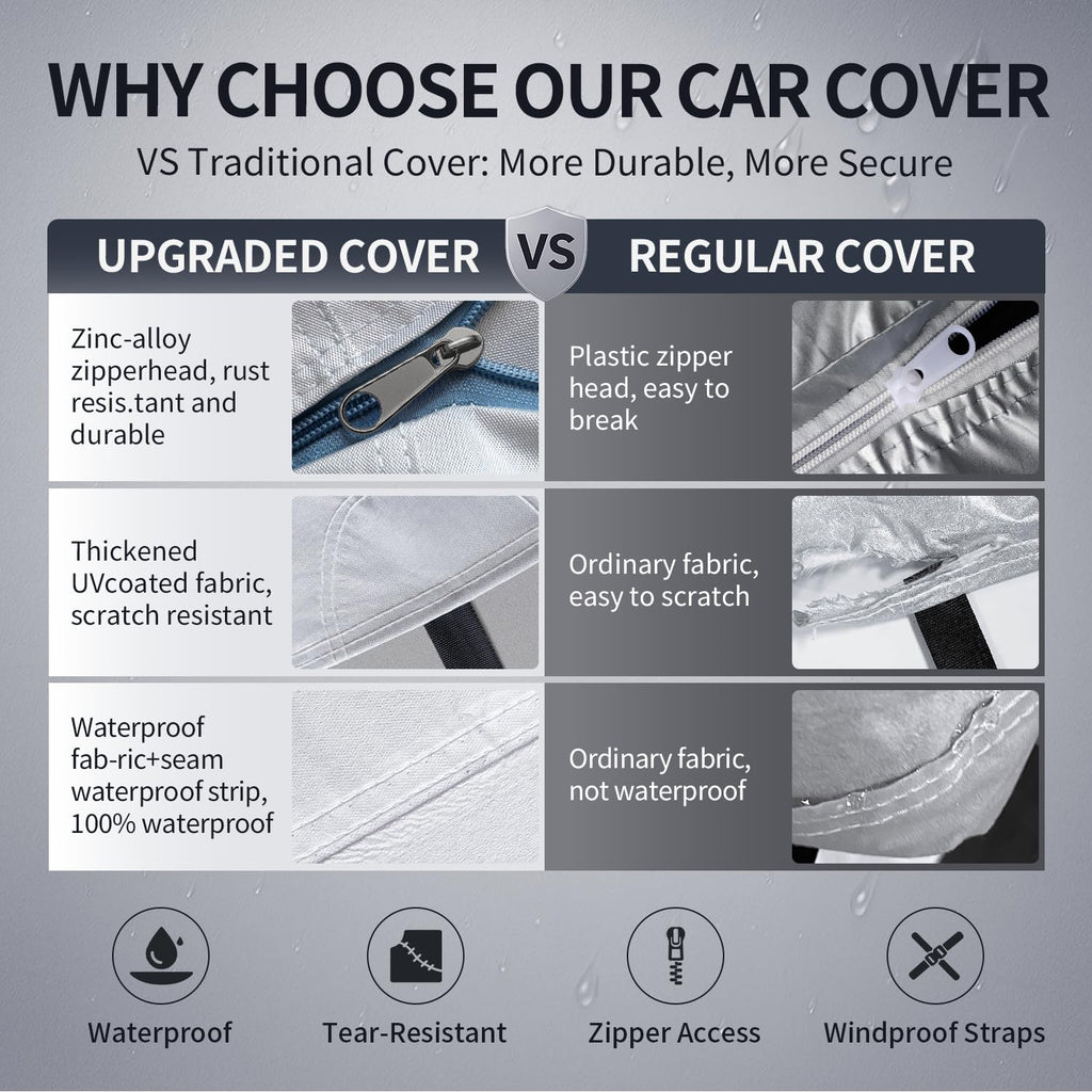 Waterproof Truck Cover with Zipper N57931