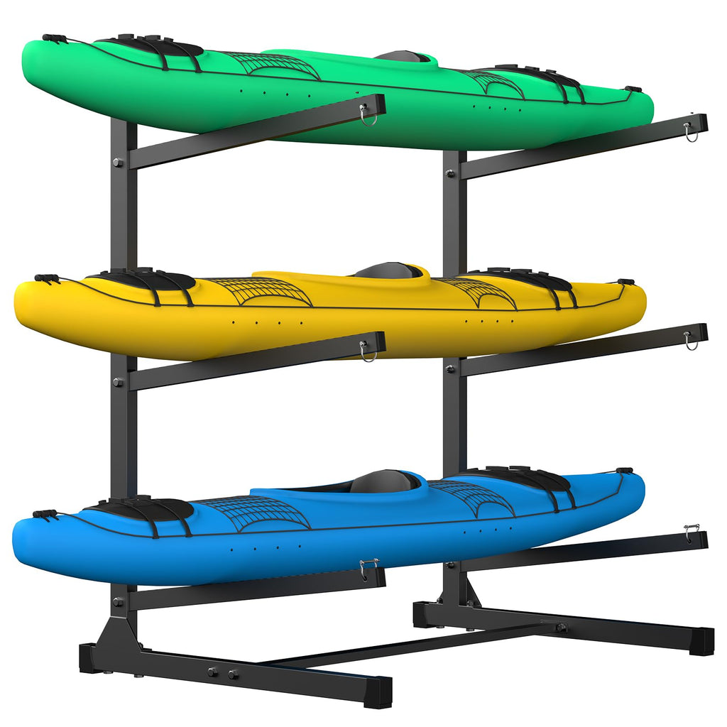 Kayak Storage Rack, Freestanding Steel Stand B327636