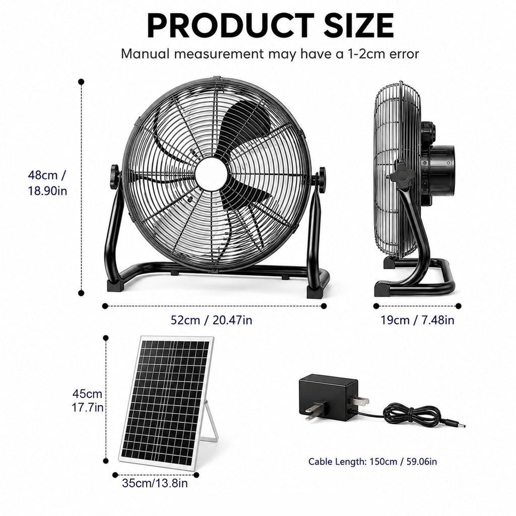 Metal Floor & Box Fan X3074