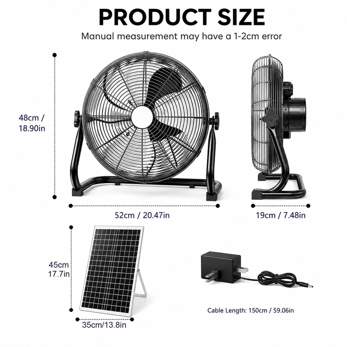 Metal Floor & Box Fan X3074