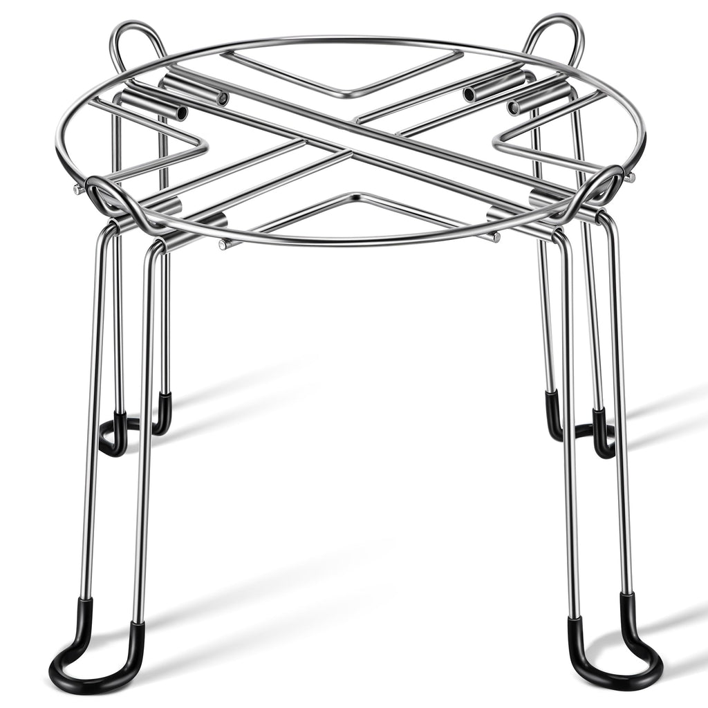 10" Diameter 8" Tall Stainless Steel Gravity Fed Water Filter Stand L762450
